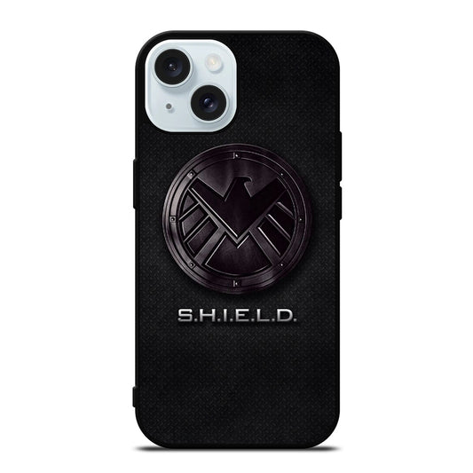 SHIELD LOGO METAL iPhone 15 Case Cover