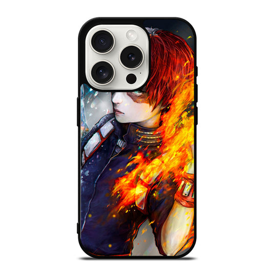 SHOTO TODOROKI ART MY HERO ACADEMIA iPhone 15 Pro Case Cover