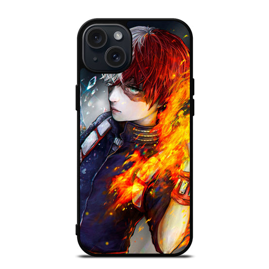 SHOTO TODOROKI ART MY HERO ACADEMIA iPhone 15 Plus Case Cover