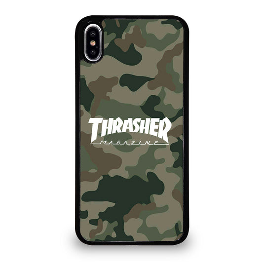 SKATEBOARD THRASHER CAMO LOGO iPhone XS Max Case Cover