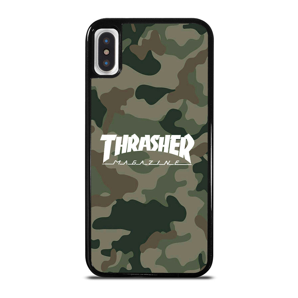 SKATEBOARD THRASHER CAMO LOGO iPhone X / XS Case Cover