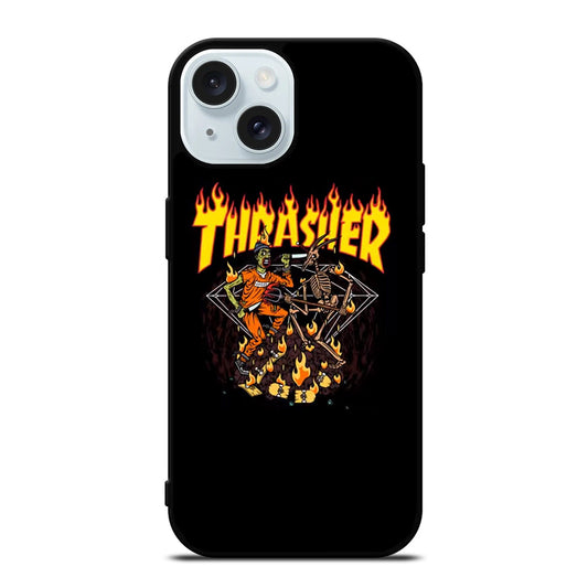SKATEBOARD THRASHER 2 iPhone 15 Case Cover