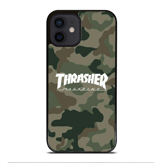 SKATEBOARD THRASHER CAMO LOGO iPhone 12 Mini Case Cover