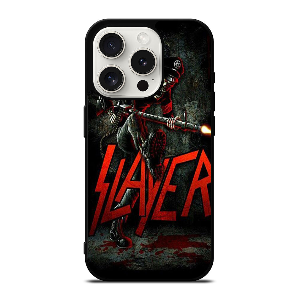 SLAYER BAND SKULL GUN iPhone 15 Pro Case Cover