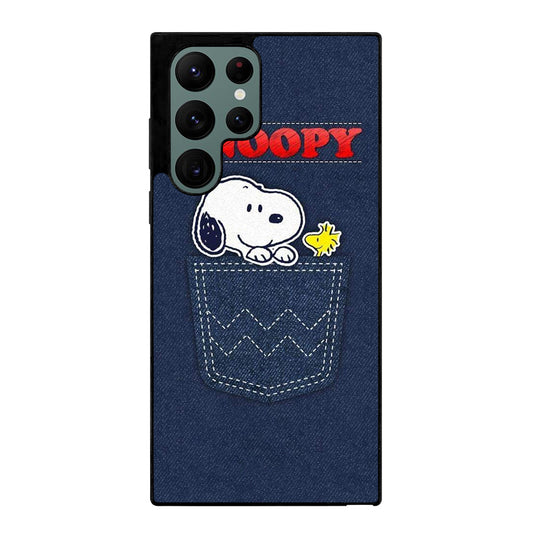 SNOOPY DOG POCKET Samsung Galaxy S22 Ultra Case Cover