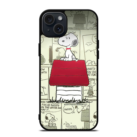 SNOOPY DOG COMIC iPhone 15 Plus Case Cover