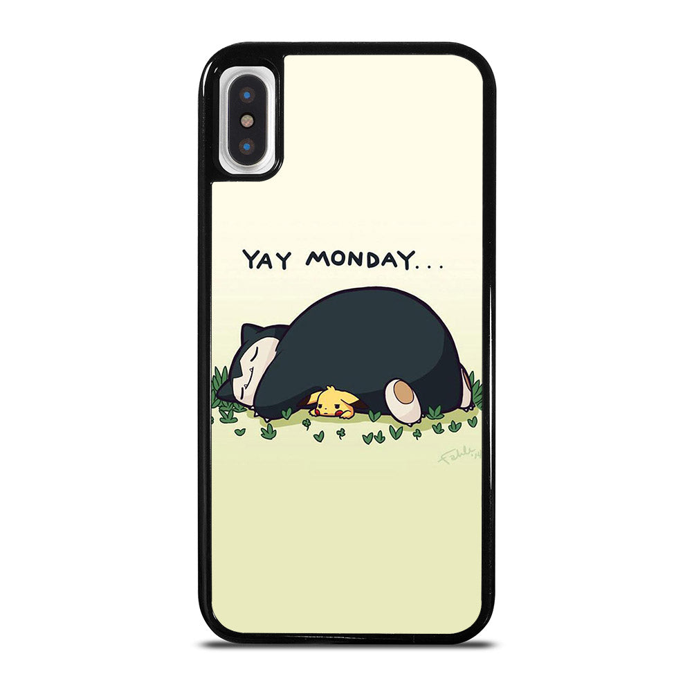 SNORLAX AND PIKACHU POKEMON iPhone X / XS Case Cover