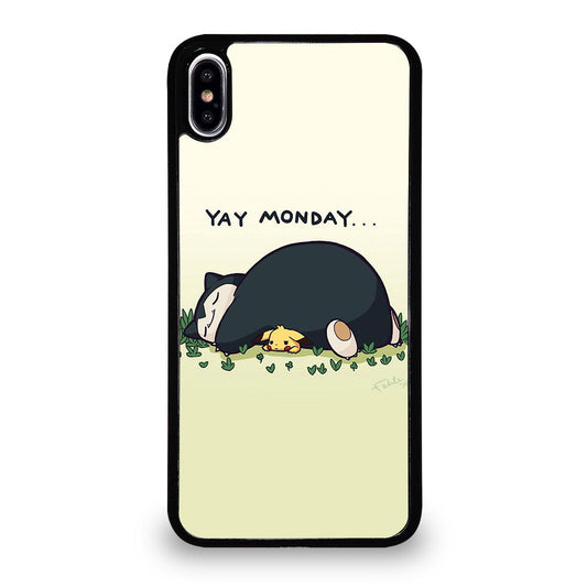 SNORLAX AND PIKACHU POKEMON iPhone XS Max Case Cover