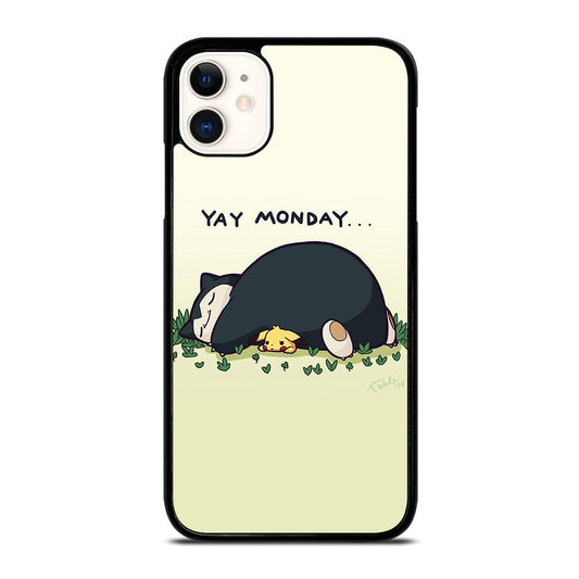 SNORLAX AND PIKACHU POKEMON iPhone 11 Case Cover
