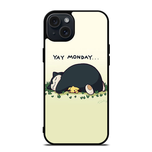 SNORLAX AND PIKACHU POKEMON iPhone 15 Plus Case Cover