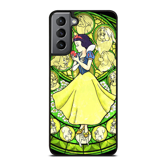 SNOW WHITE DISNEY STAINED GLASS Samsung Galaxy S21 Plus Case Cover