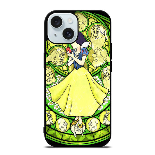 SNOW WHITE DISNEY STAINED GLASS iPhone 15 Case Cover