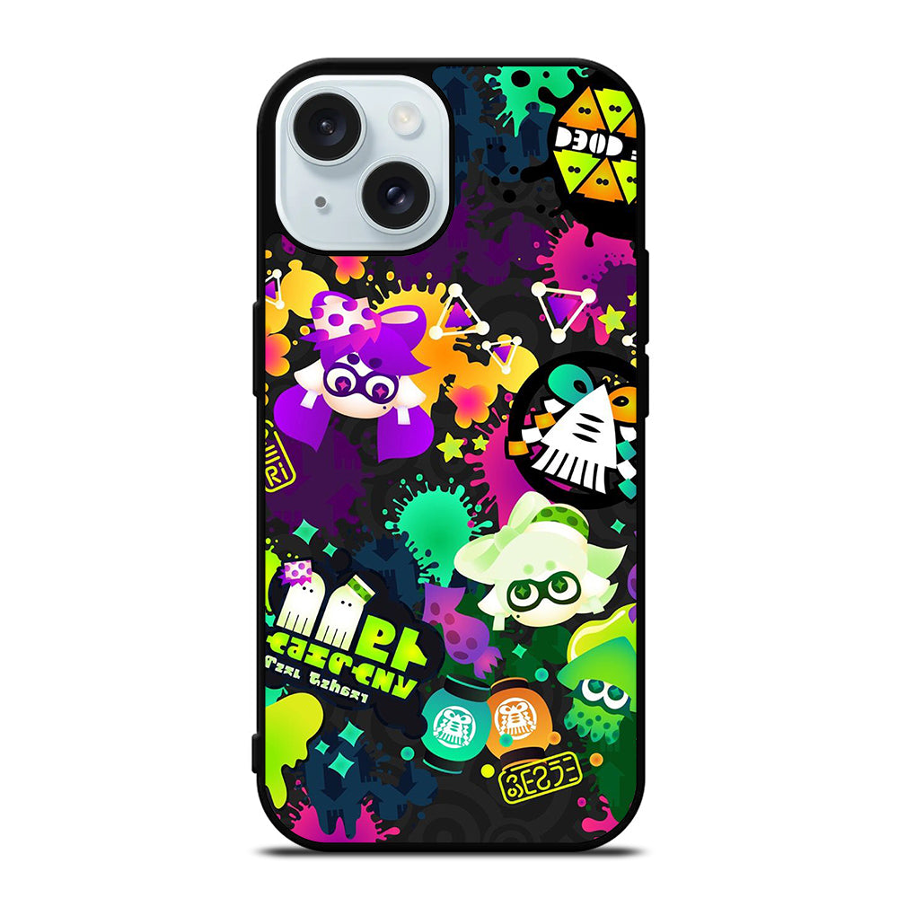 SPLATOON STICKER iPhone 15 Case Cover