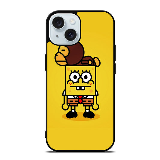 SPONGEBOB X BAPE iPhone 15 Case Cover