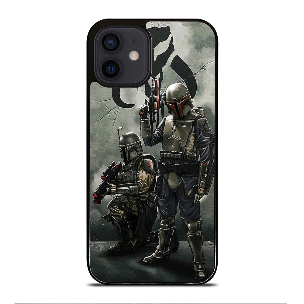 STAR WARS BOBA FETT MANDALORIAN ART iPhone 12 Mini Case Cover