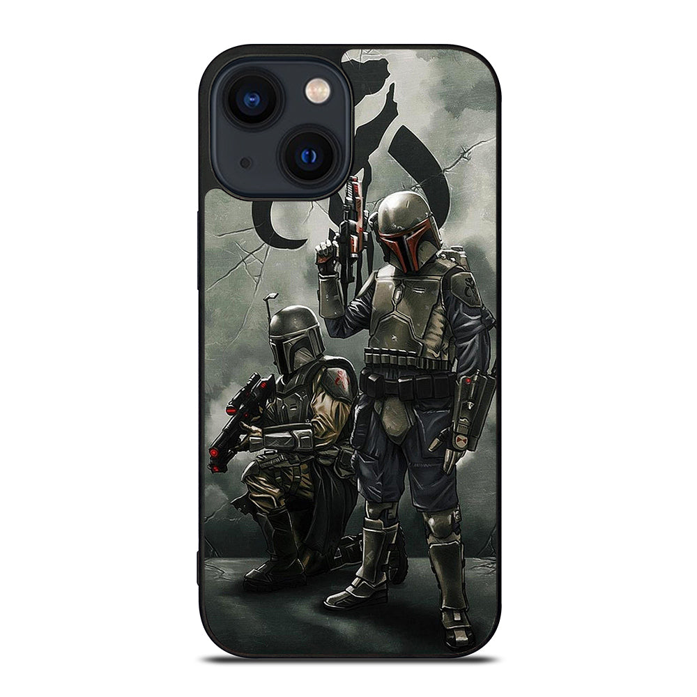 STAR WARS BOBA FETT MANDALORIAN ART iPhone 14 Plus Case Cover
