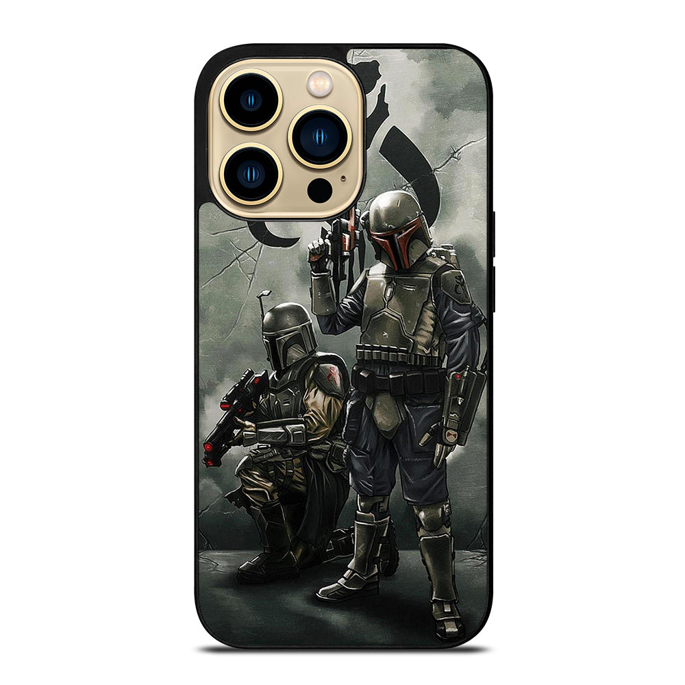 STAR WARS BOBA FETT MANDALORIAN ART iPhone 14 Pro Max Case Cover