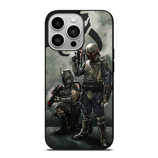 STAR WARS BOBA FETT MANDALORIAN ART iPhone 14 Pro Case Cover