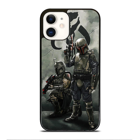 STAR WARS BOBA FETT MANDALORIAN ART iPhone 12 Case Cover