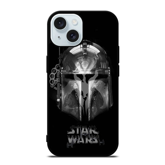 STAR WARS BOBA FETT MANDALORIAN HELMET iPhone 15 Case Cover