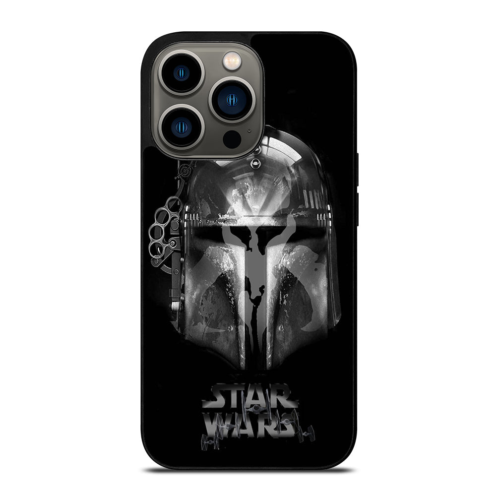 STAR WARS BOBA FETT MANDALORIAN HELMET iPhone 13 Pro Case Cover