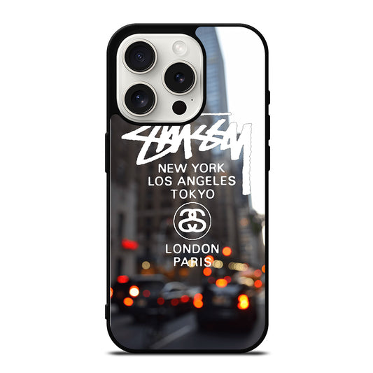 STUSSY CITY LOGO iPhone 15 Pro Case Cover