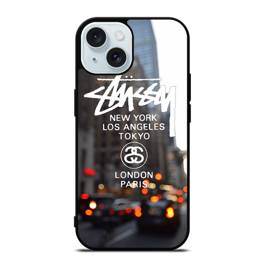 STUSSY CITY LOGO iPhone 15 Case Cover