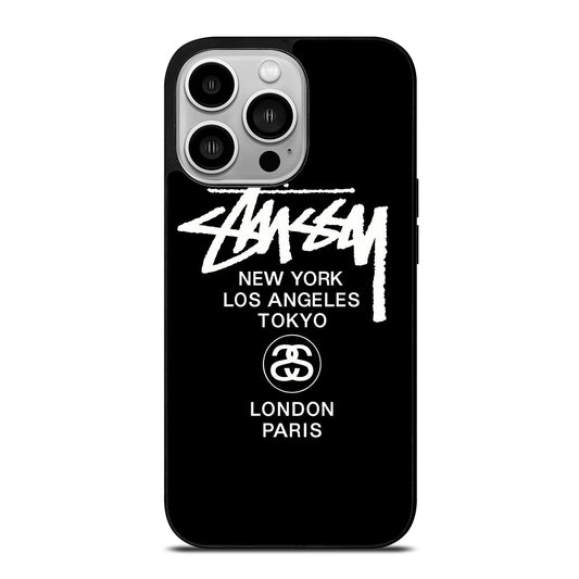 STUSSY NEW YORK iPhone 14 Pro Case Cover