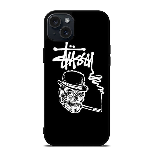 STUSSY SKULL LOGO iPhone 15 Plus Case Cover