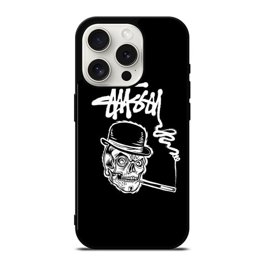 STUSSY SKULL LOGO iPhone 15 Pro Case Cover