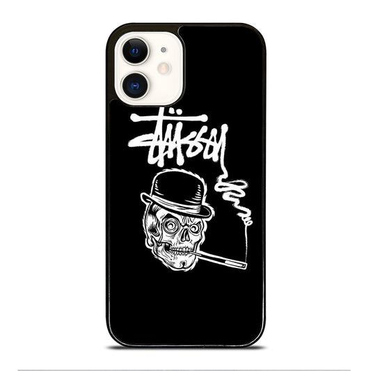 STUSSY SKULL LOGO iPhone 12 Case Cover