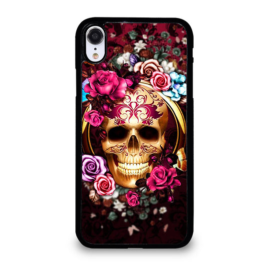 SUGAR SKULL FLORAL iPhone XR Case Cover