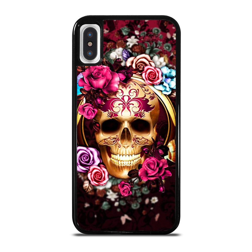 SUGAR SKULL FLORAL iPhone X / XS Case Cover