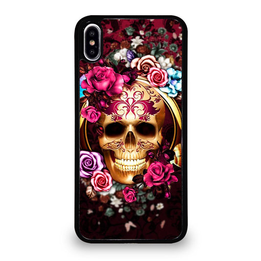 SUGAR SKULL FLORAL iPhone XS Max Case Cover