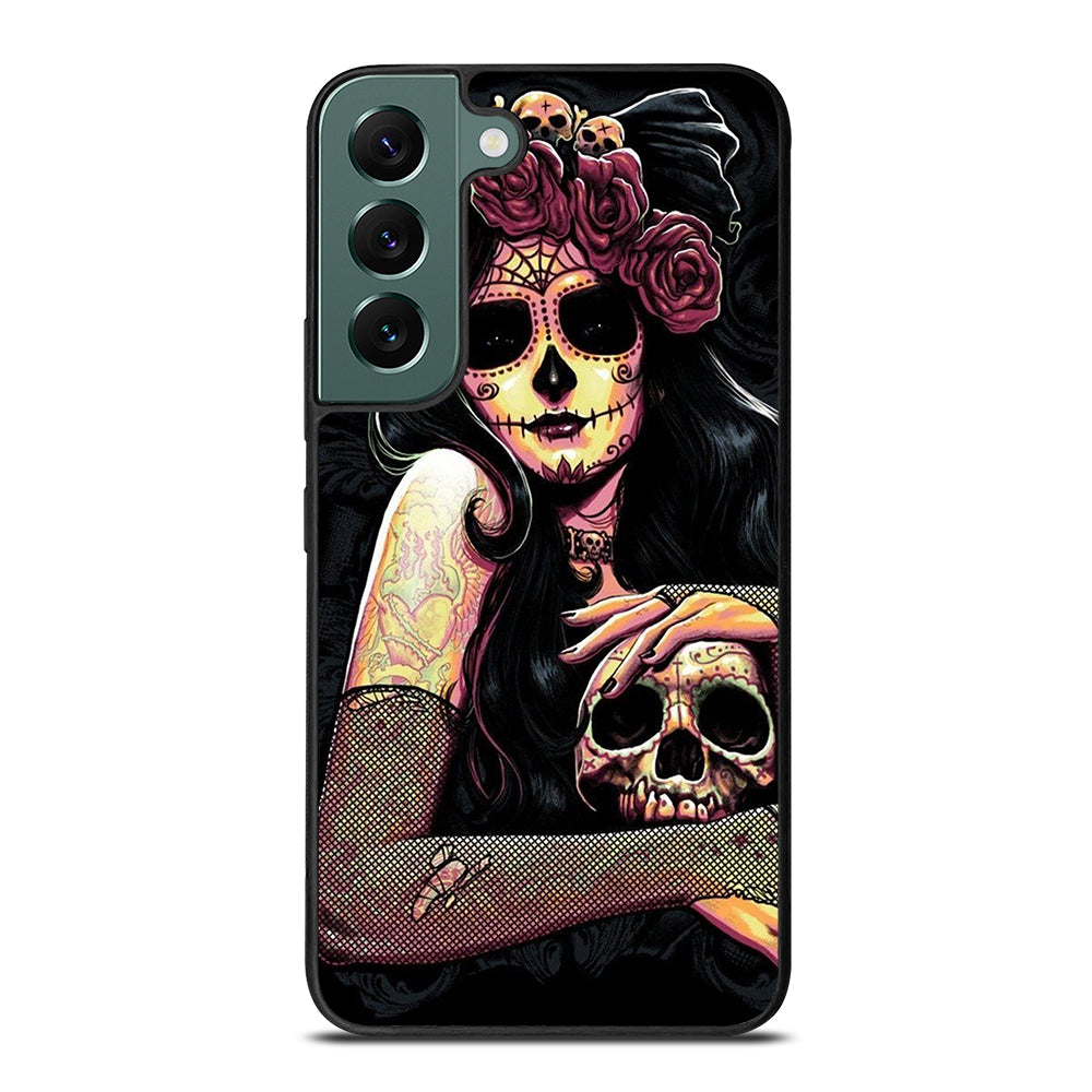 SUGAR SKULL GIRL Samsung Galaxy S22 Case Cover