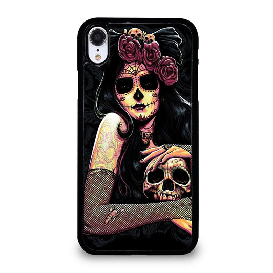 SUGAR SKULL GIRL iPhone XR Case Cover