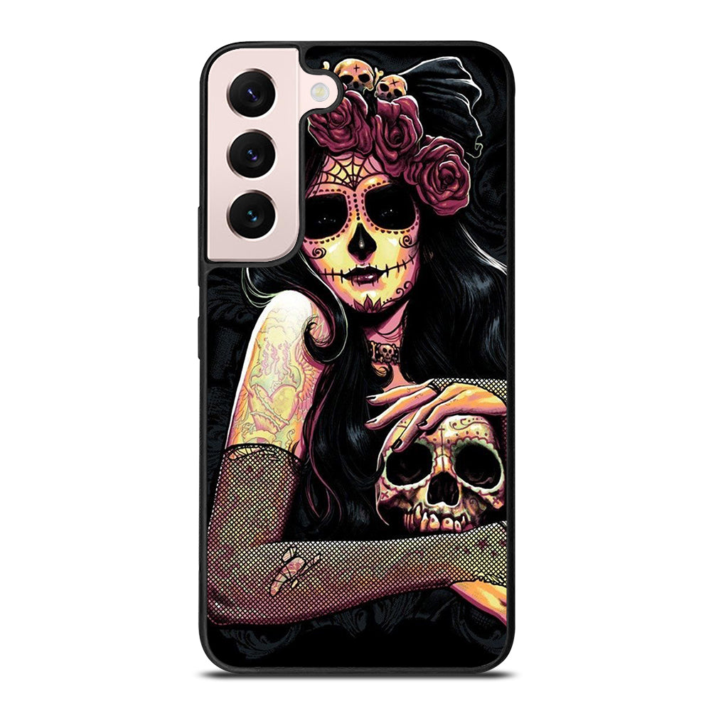 SUGAR SKULL GIRL Samsung Galaxy S22 Plus Case Cover