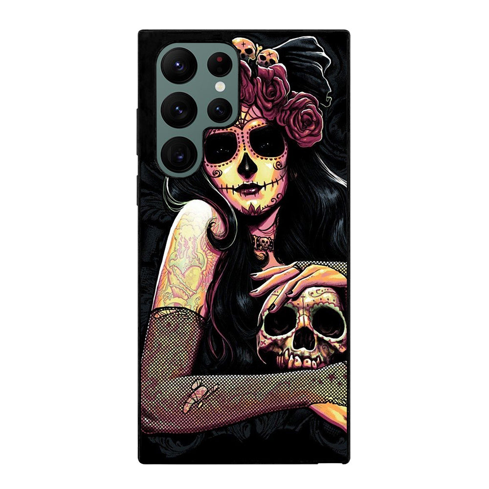 SUGAR SKULL GIRL Samsung Galaxy S22 Ultra Case Cover