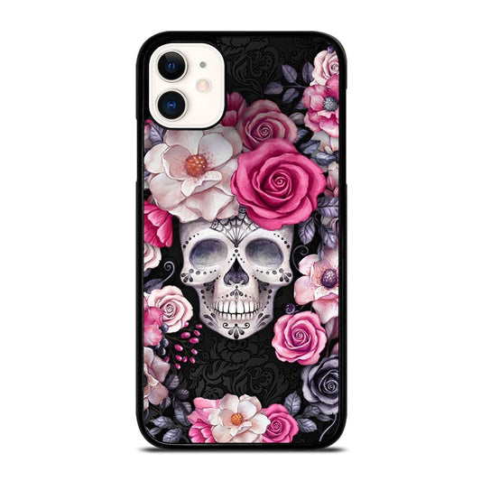 SUGAR SKULL ROSE iPhone 11 Case Cover