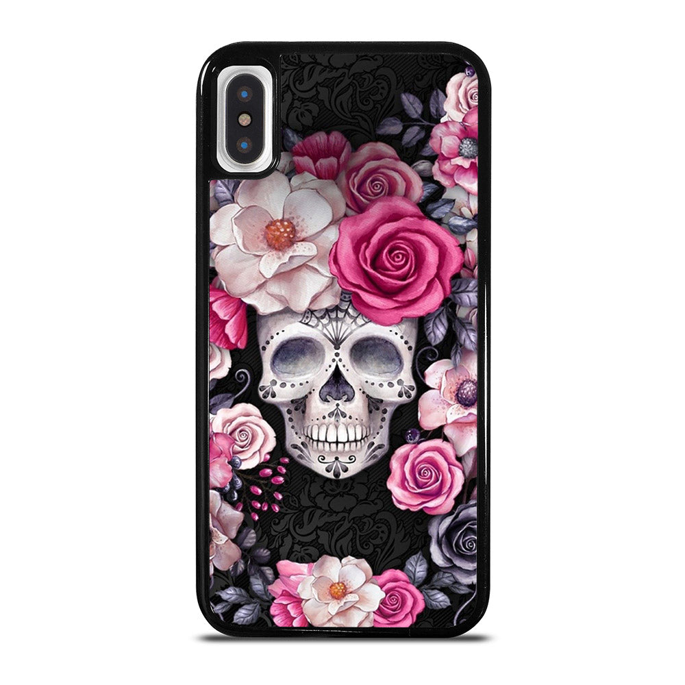 SUGAR SKULL ROSE iPhone X / XS Case Cover