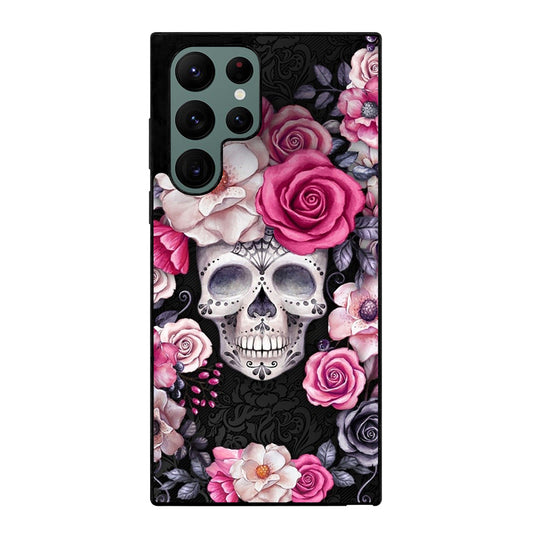 SUGAR SKULL ROSE Samsung Galaxy S22 Ultra Case Cover