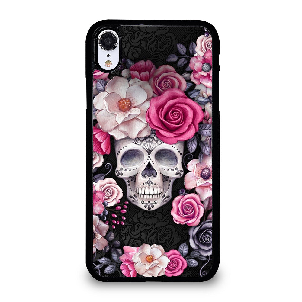 SUGAR SKULL ROSE iPhone XR Case Cover