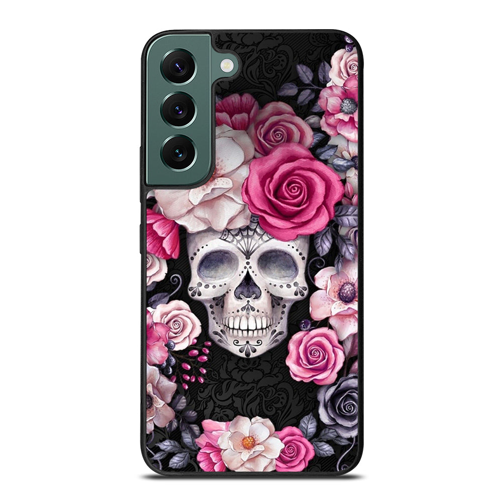 SUGAR SKULL ROSE Samsung Galaxy S22 Case Cover