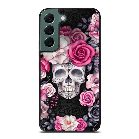 SUGAR SKULL ROSE Samsung Galaxy S22 Case Cover