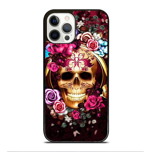 SUGAR SKULL FLORAL iPhone 12 Pro Case Cover