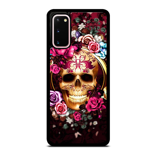 SUGAR SKULL FLORAL Samsung Galaxy S20 Case Cover