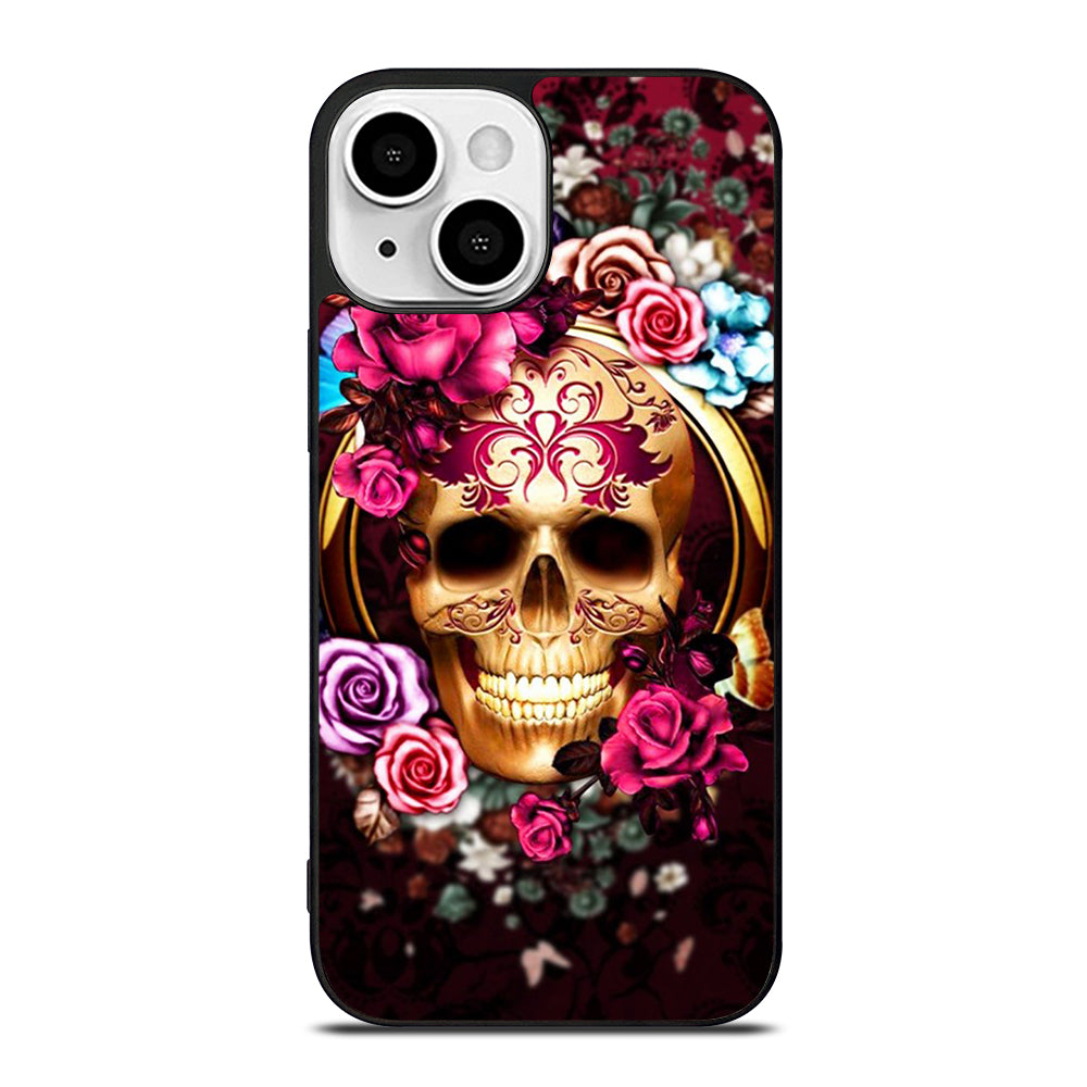 SUGAR SKULL FLORAL iPhone 13 Mini Case Cover