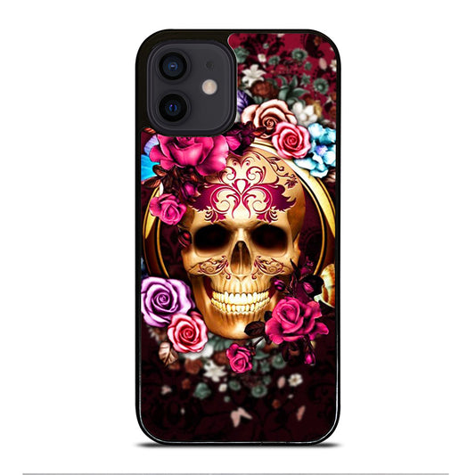 SUGAR SKULL FLORAL iPhone 12 Mini Case Cover