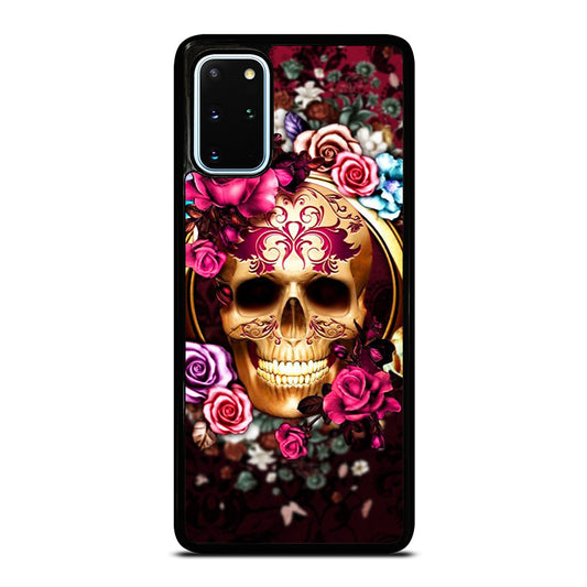SUGAR SKULL FLORAL Samsung Galaxy S20 Plus Case Cover