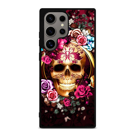 SUGAR SKULL FLORAL Samsung Galaxy S24 Ultra Case Cover